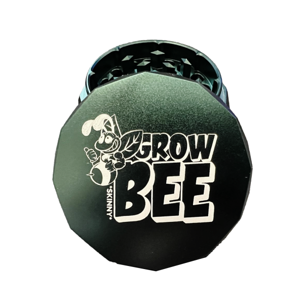 NV Grinder Magnetic Pyramid Grinder 4-Piece Ø 63 mm Growbee x Skinnywillswissen Edition Gold