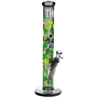 Fire-Flow X Black Leaf Bong THC MOLECULE NS19 40 cm Glasbong