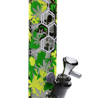 Fire-Flow X Black Leaf Bong THC MOLECULE NS19 40 cm Glasbong