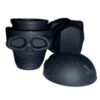 QNUBU Silikon Behälter für Hash & Extrakte 2ml Totenkopf