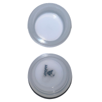QNUBU Silikon Behälter für Hash & Extrakte 9ml Rund Clear