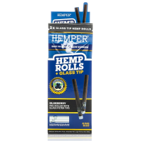 Hemper King Size Hemp Rolls + Glass Tip 2-Pack –...