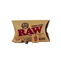 RAW Wide Pre-Rolled Tips – 21 vorgedrehte Filtertips