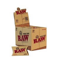 RAW Wide Pre-Rolled Tips – 21 vorgedrehte Filtertips