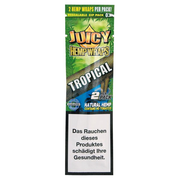 Juicy Hemp Wraps Tropical – Hanfwraps mit tropischem Aroma