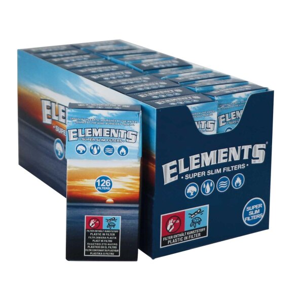 Elements Super Slim Filter Tips – 126 Tips Booklet