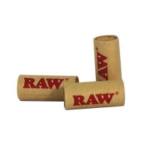 RAW Black Pre-Rolled Wide Tips W-Shape – 18 Tips