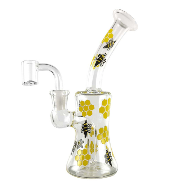 Bee Bong Dabbing Rig 19 cm – fluoreszierend