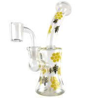Bee Bong Dabbing Rig 19 cm – fluoreszierend