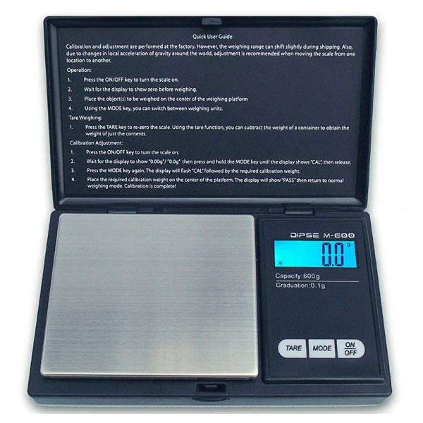 Dipse M-Serie Taschenwaage 600 g × 0,1 g – Präzisionswaage