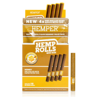 Hemper King Size Hemp Rolls + Glass Tip 4-Pack – Honey