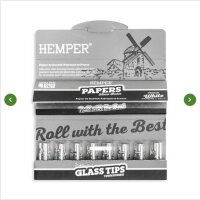 Hemper Rolling Paper Booklet mit Glas Tips (6mm)