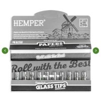 Hemper Rolling Paper Booklet mit Glas Tips (10mm)