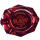 RAW Ruby Red Glass Ashtray