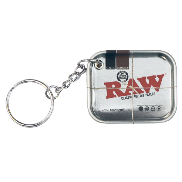 RAW Metal Rolling Tray Key Chain