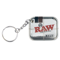 RAW Metal Rolling Tray Key Chain