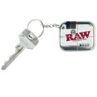 RAW Metal Rolling Tray Key Chain