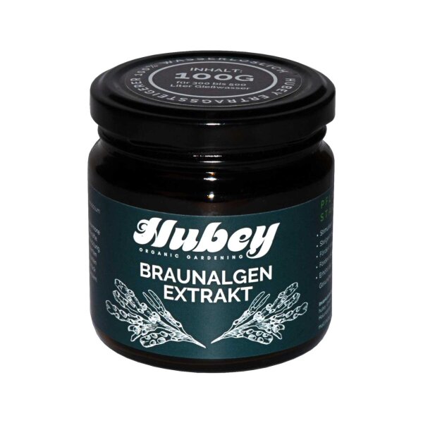 Hubey Braunalgen Extrakt – 20 g – Pflanzstärkungsmittel zur Vitalisierung von Blüten und Wurzeln – 100% wasserlösliches Konzentrat