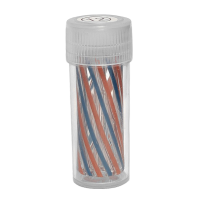 Jelly Joker - Gestreifter Glastip 12 mm Blau/Orange
