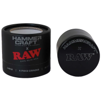 HAMMERCRAFT x RAW Aluminium Grinder 4-teilig Schwarz -...