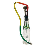 Black Leaf Flaschenbong Coke 16 cm aus Glas mit Chillum