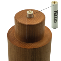 Calumet Totem Holzpfeife mit Aktivkohlefilter – 37 cm