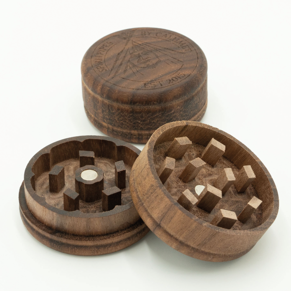 Calumet Premium Nussholz Grinder 5 cm – 2-teilig