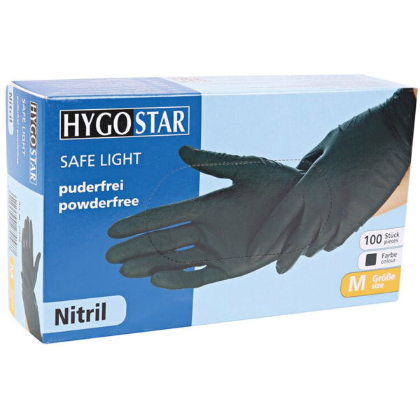 HYGOSTAR Safe Light Nitrilhandschuhe puderfrei 100er
