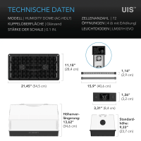 AC Infinity AC-HDL7 Stecklings-Gewächshaus mit LED