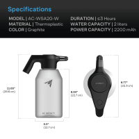 AC Infinity AC-WSA20-W Wassersprüher 2 L Frost