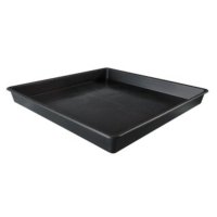 Pflanzschale 100x100x12 cm Schwarz