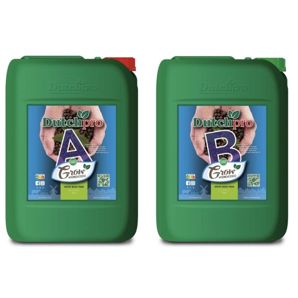 Dutchpro Grow A+B Hydro/Coco hartes Wasser je 10 Liter