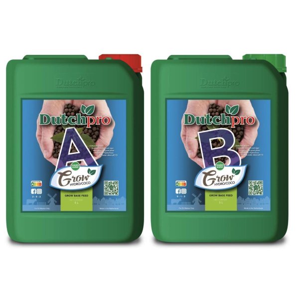 Dutchpro Grow A+B Hydro/Coco hartes Wasser je 5 Liter