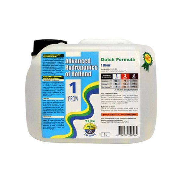 Advanced Hydroponics Dutch Formula Grow 5 Liter